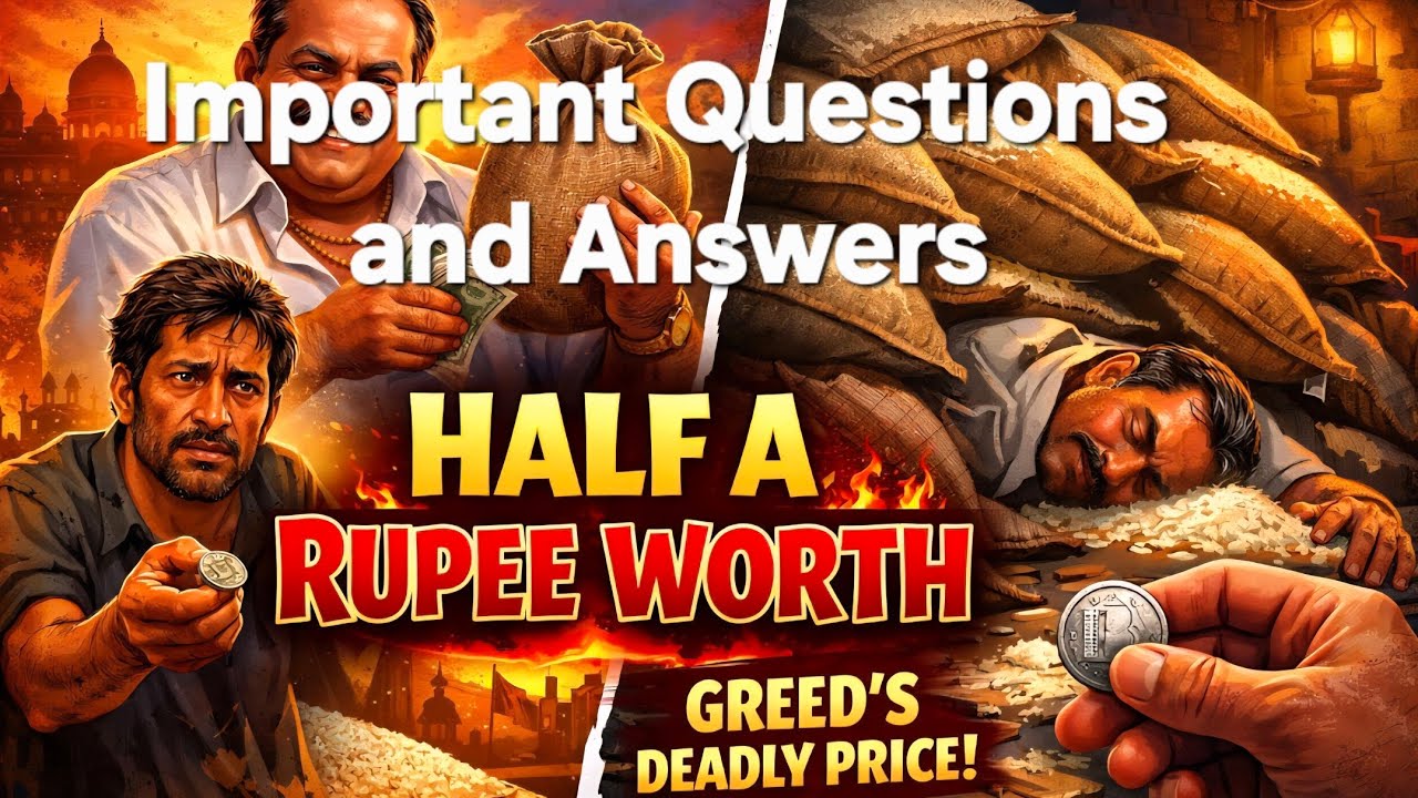 Half A Rupee Worth - important questions and answers 