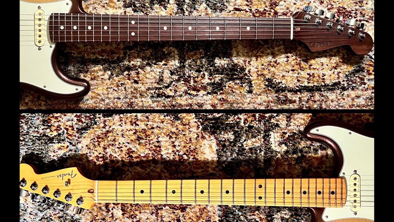 Fender all rosewood neck vs maple neck - Comparison