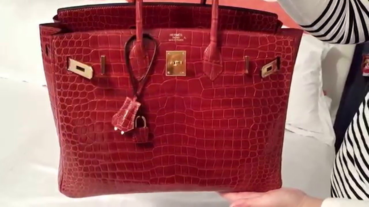 Review of Porosus Hermes 35 Crocodile Birkin Bag & Comparison with Regular 35 Birkin Rouge Casque