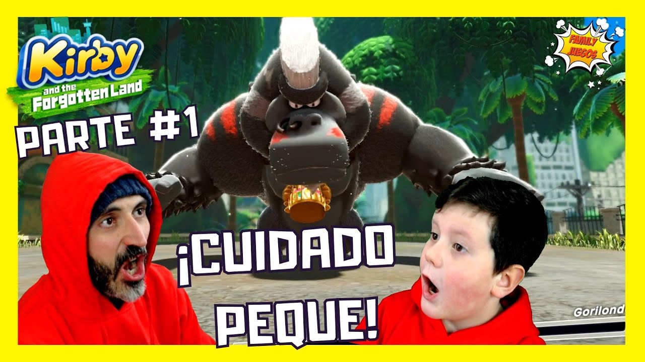 ATAQUE MORTAL GORILA GIGANTE I Kirby y la Tierra Olvidada I #Parte 1 I *Family Juegos*