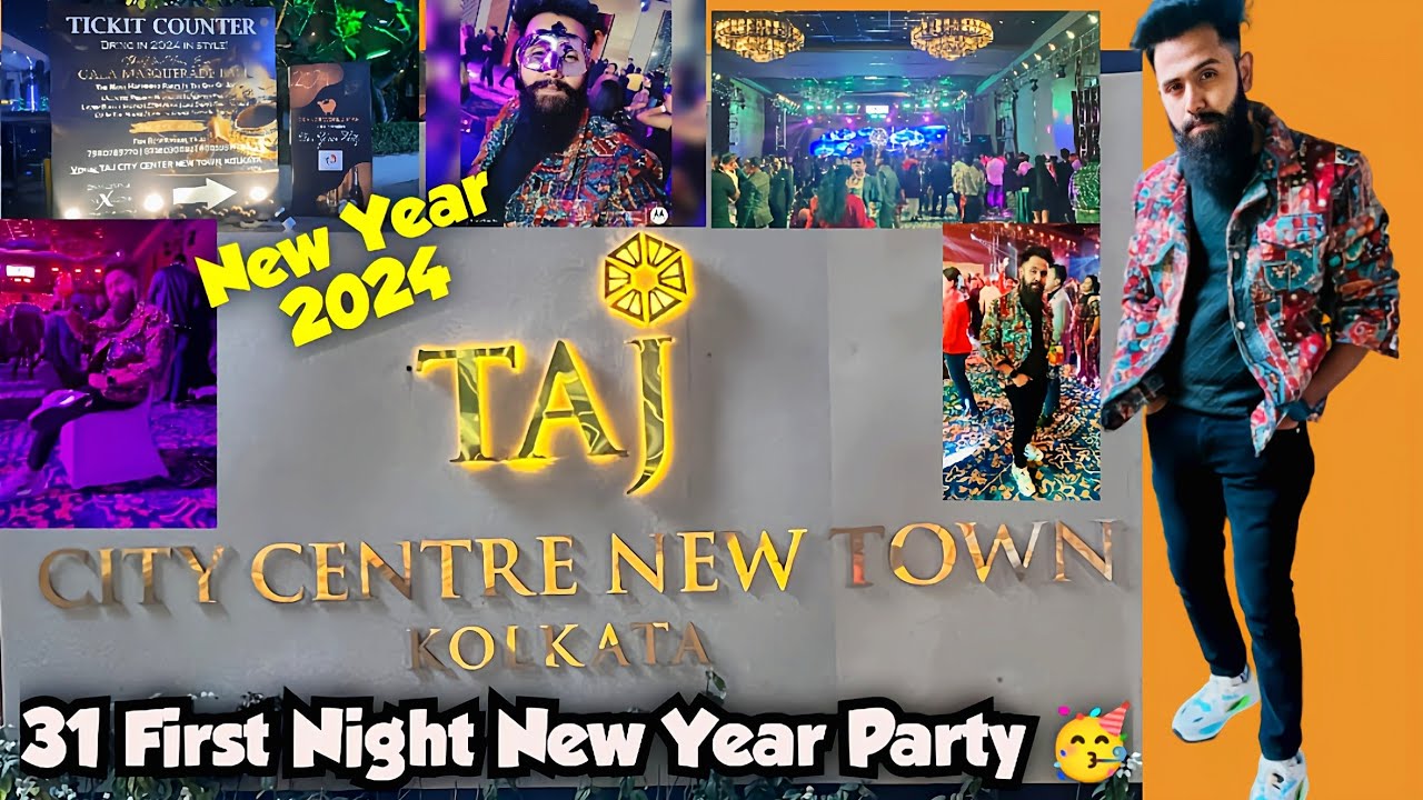 Taj Hotel 31st Night New Year Party 2024 🎉 | Taj Hotel City Centre 2 | Taj Hotel Kolkata |Taj Hotel
