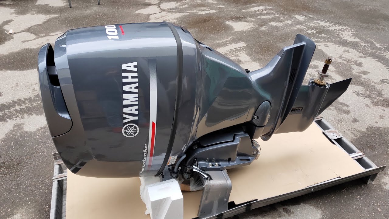 Распаковка лодочного мотора Yamaha F100 BETL