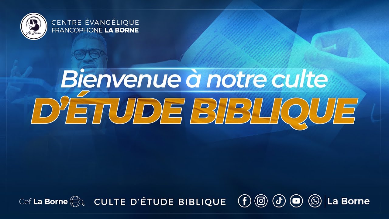 culte d'étude biblique/ mercredi 28 janvier 2026