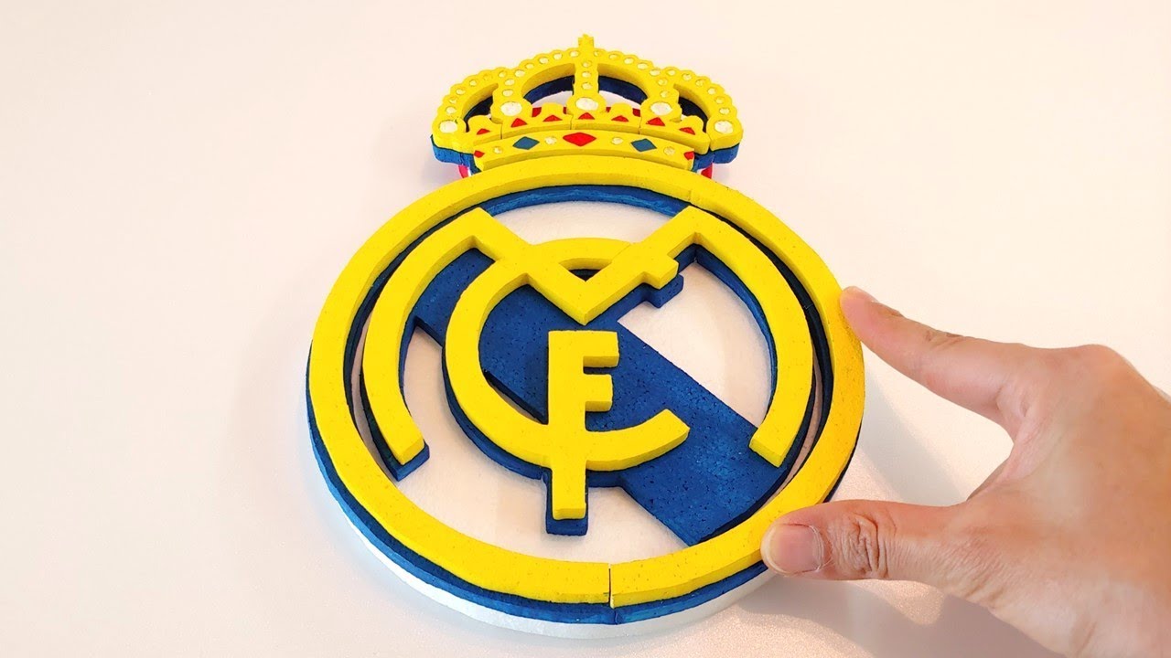 How to make Real Madrid logo /emblem |레알 마드리드 로고 만들기-Foam art-