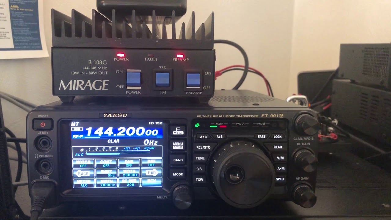 10 element 2 meter yagi on my Yaesu FT-991a