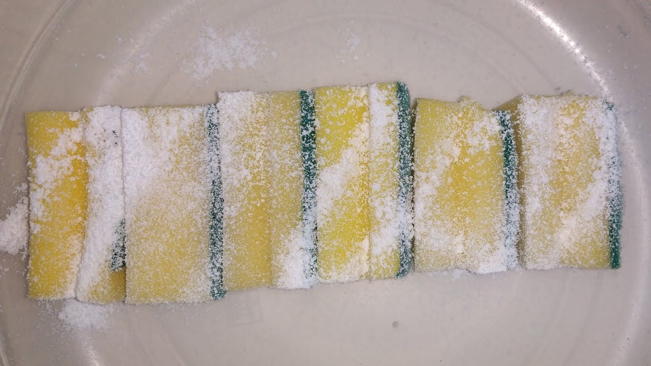 ×6 Kitchen Sponges Snowy Slicing & Ripping | Sponge ASMR
