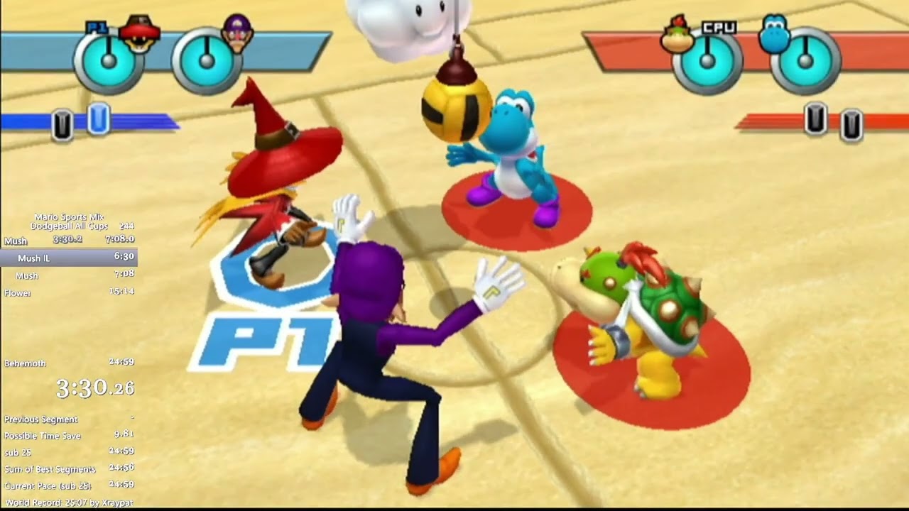 Mario sports mix dodgeball mushroom in 