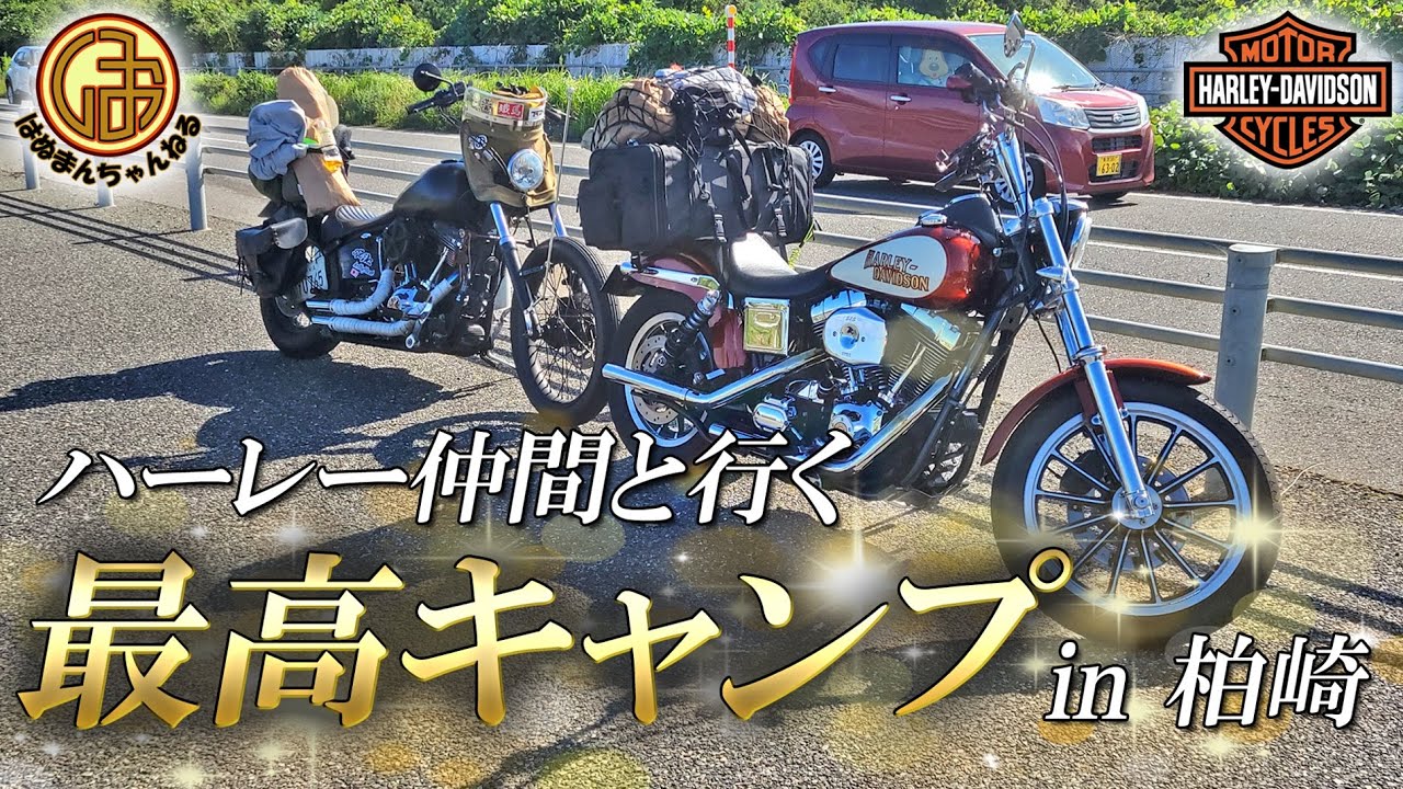 【ハーレーダビッドソン】ハーレー仲間とツーリングキャンプ行ったら最高すぎた。【Harley Davidson  TC88 ダイナ FXDL  ローライダー  新潟 柏崎 広田農村公園 モトブログ】