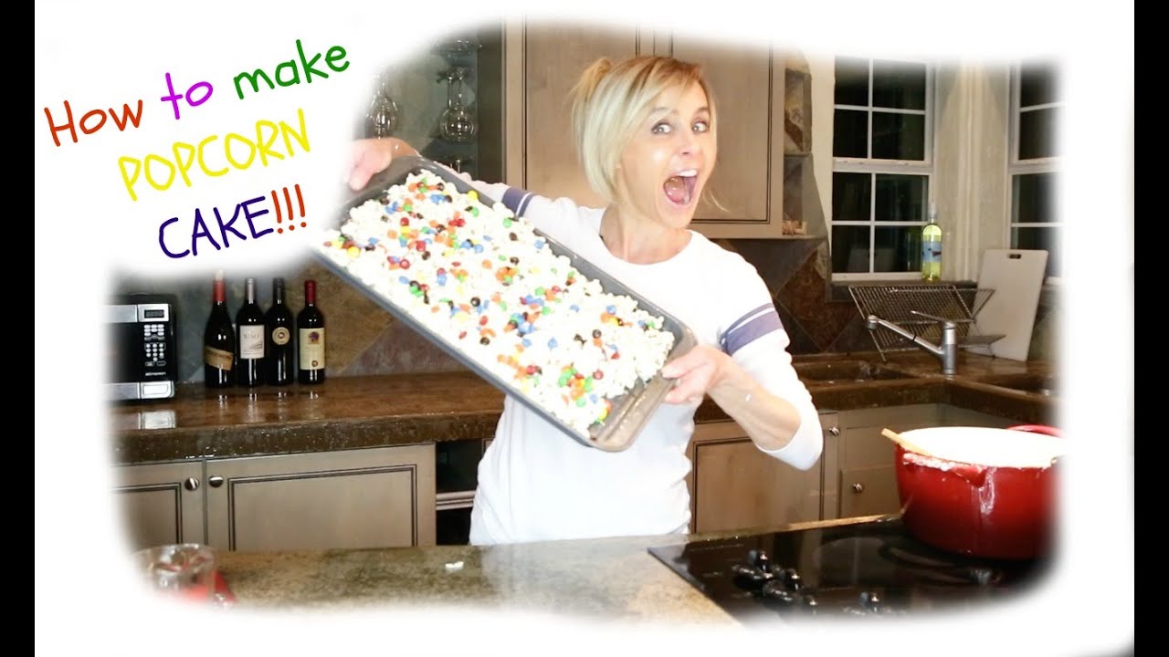 How to make POPCORN CAKE!!!! YUM!!!!