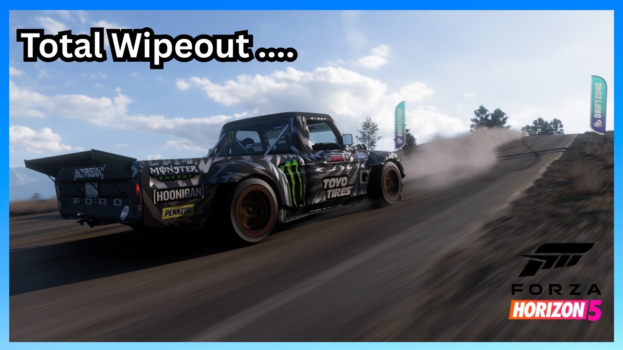 I DELETED THE GAME AFTER THIS .....DRIFTING WIPEOUT IN FORZA HORIZON 5