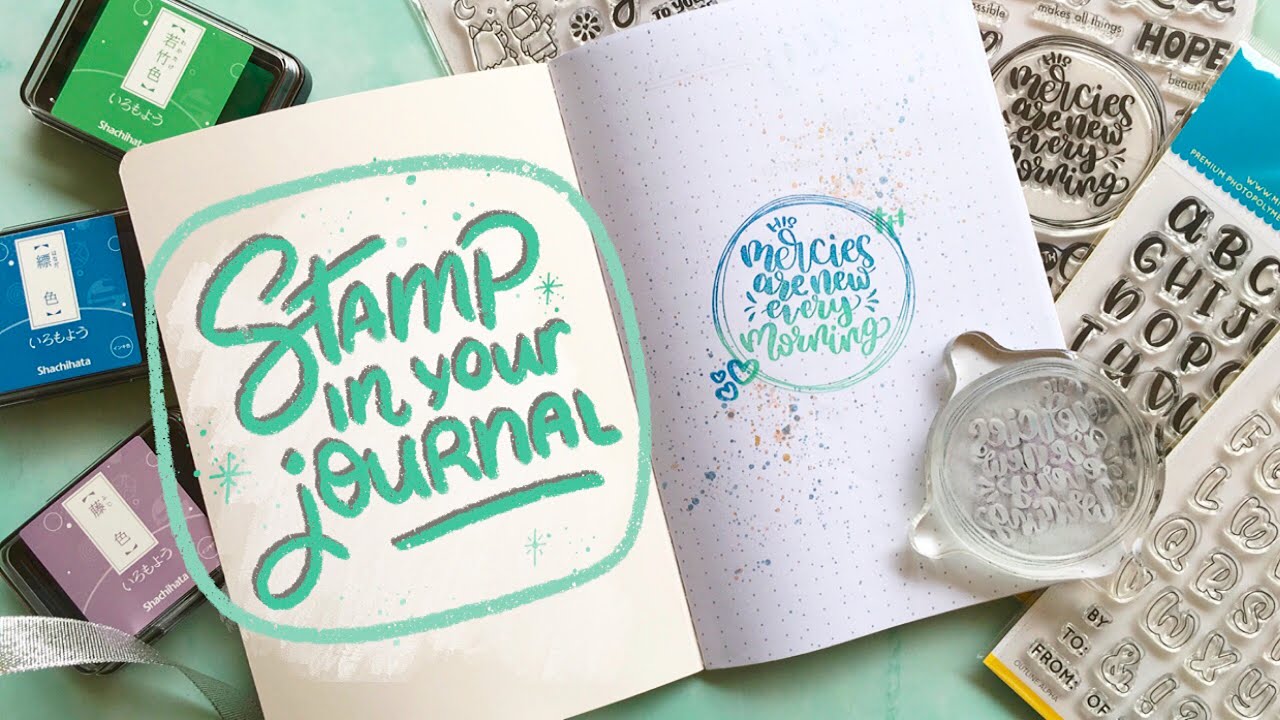 Stamp in Your Journal - Christian Bullet Journaling with Mighty Hands Clear Stamps for Beginners