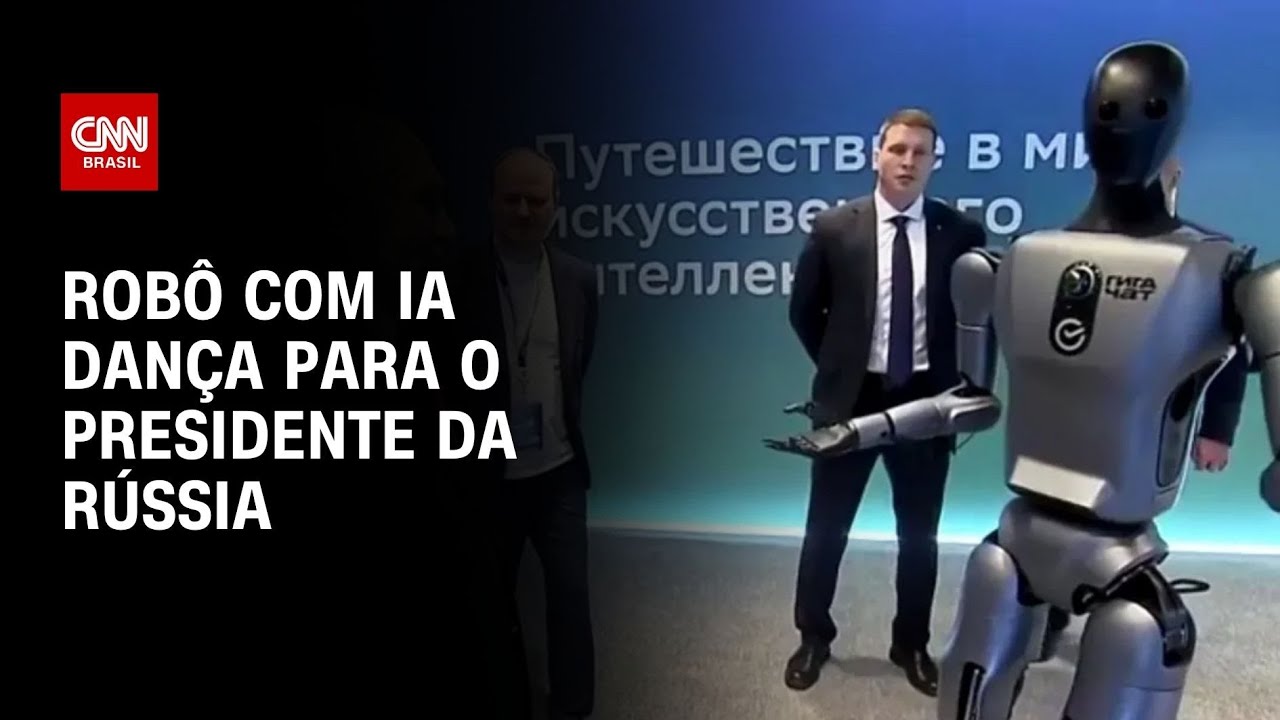 V&iacute;deo mostra rob&ocirc; com intelig&ecirc;ncia artificial dan&ccedil;ando para Putin | CNN BRASIL