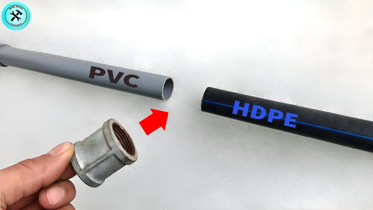 Plumbers near me don't want to share this with you!Simple tricks to connect PVC pipes and HDPE pipes