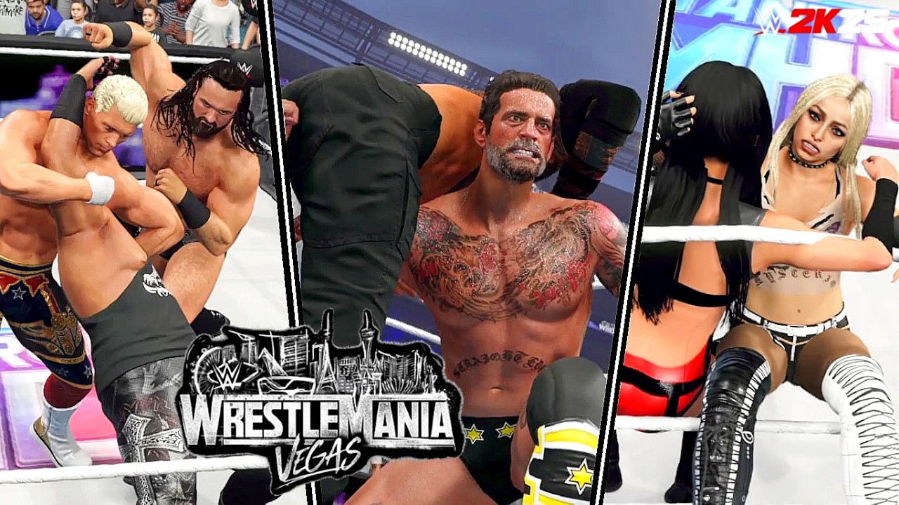 WWE 2K25: WrestleMania 42 Full Show Prediction Highlights! (Part 1)