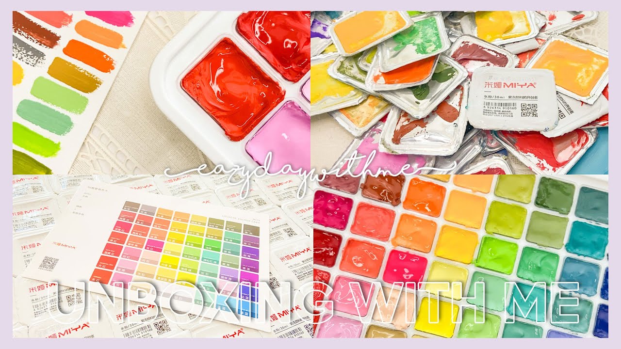 UNBOXING WITH ME EP.3 | MIYA GOUACHE สีกวอชเนื้อเจล เป็นยังไงนะ ?