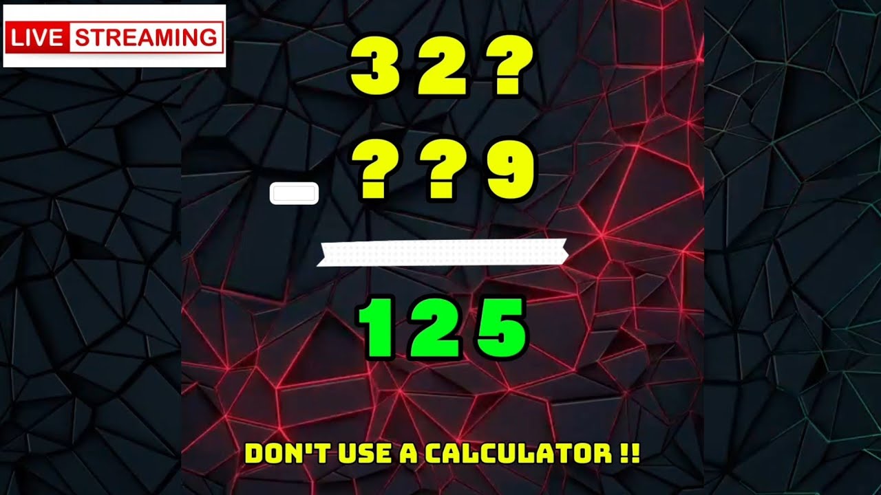 MATH IQ TEST ⁉️| #Mathematics