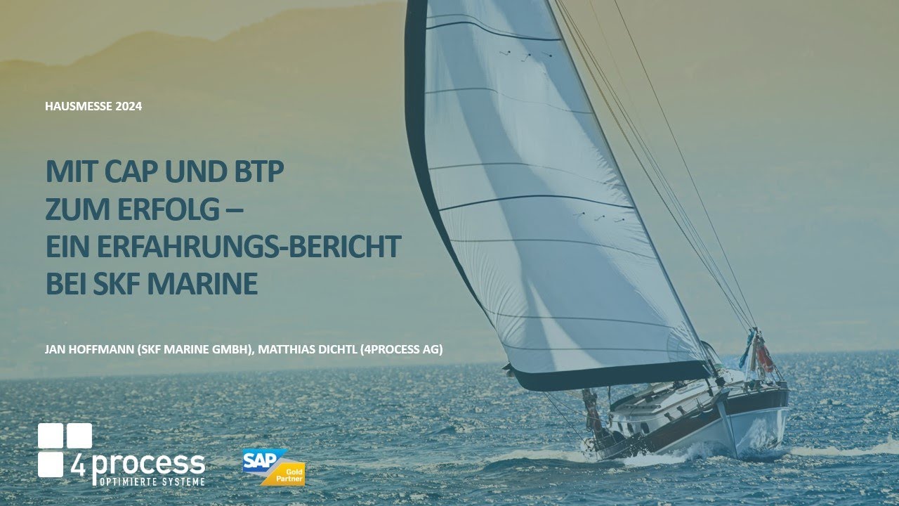 Mit CAP & BTP zum Erfolg - ein Erfahrungsbericht bei SKF Marine