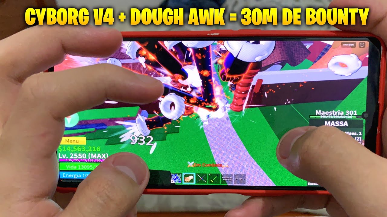 DOUGH USER!!! MELHOR COMBO MOBILE - RUMO AOS 30 MILHÕES DE BOUNTY NO MOBILE BLOX FRUITS HUNTER