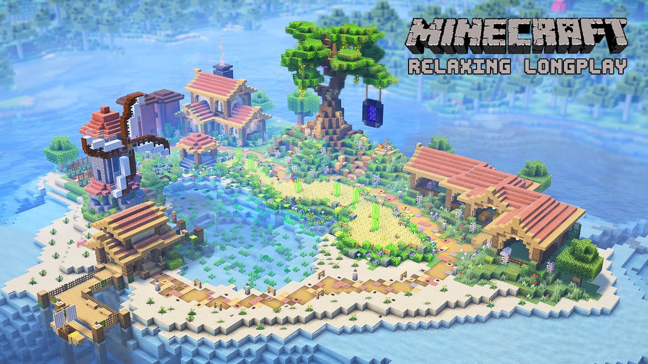 We Built 100 Days on an Island - Cozy Island Farm - Minecraft Relaxing Longplay (No Commentary)