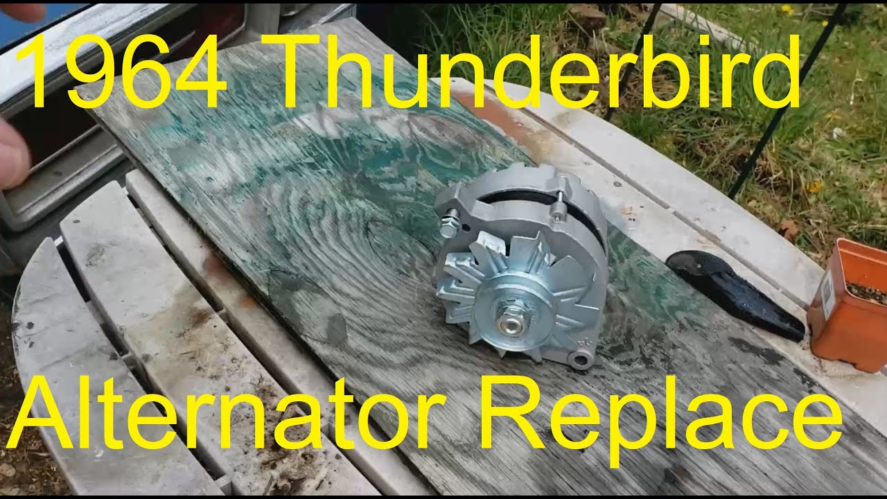 ep78 Bishops Garage - 1964 TBird Alternator Replace, What a charge!