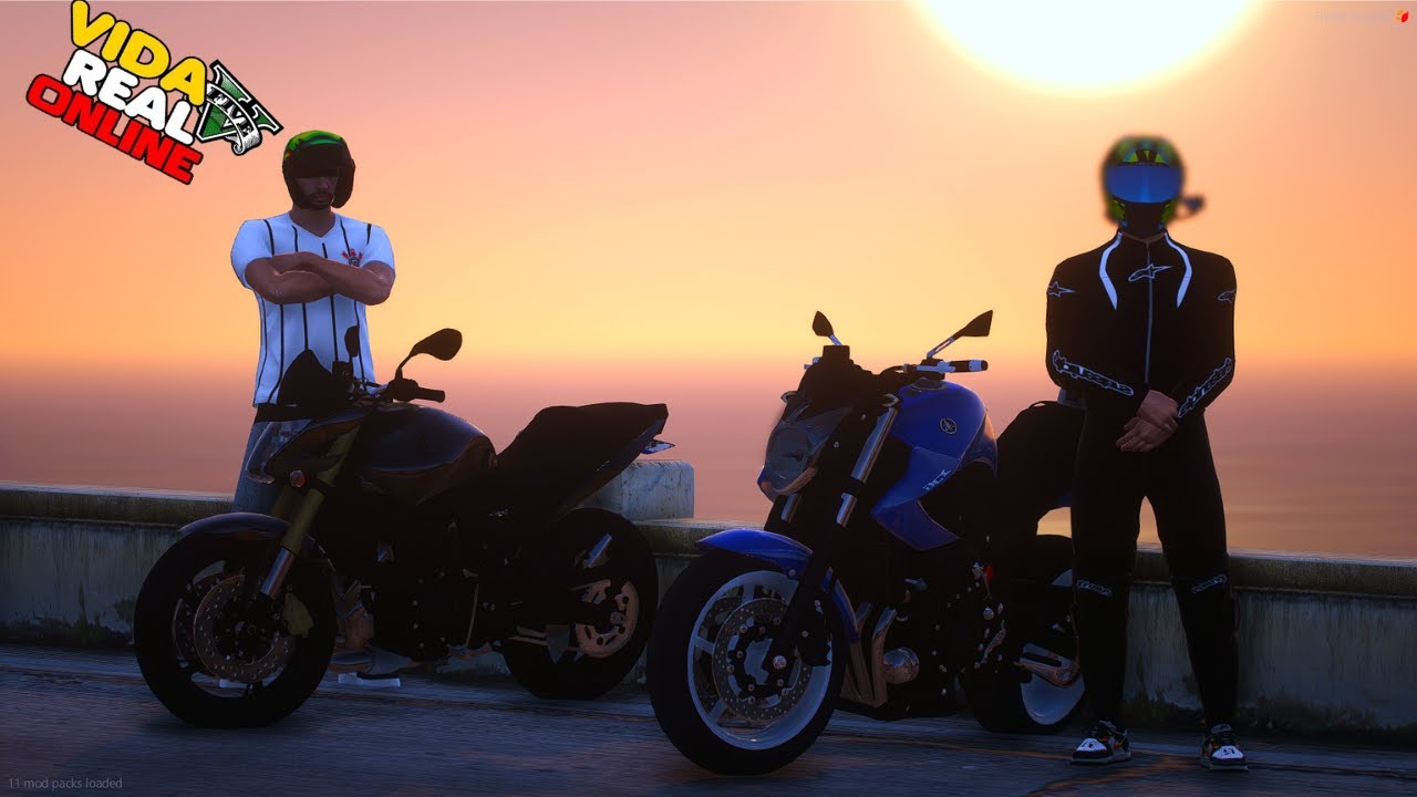 GTA 5 VIDA REAL | NOSSO PRIMEIRO ROLE COM A NOSSAS  MOTO NOVA #17