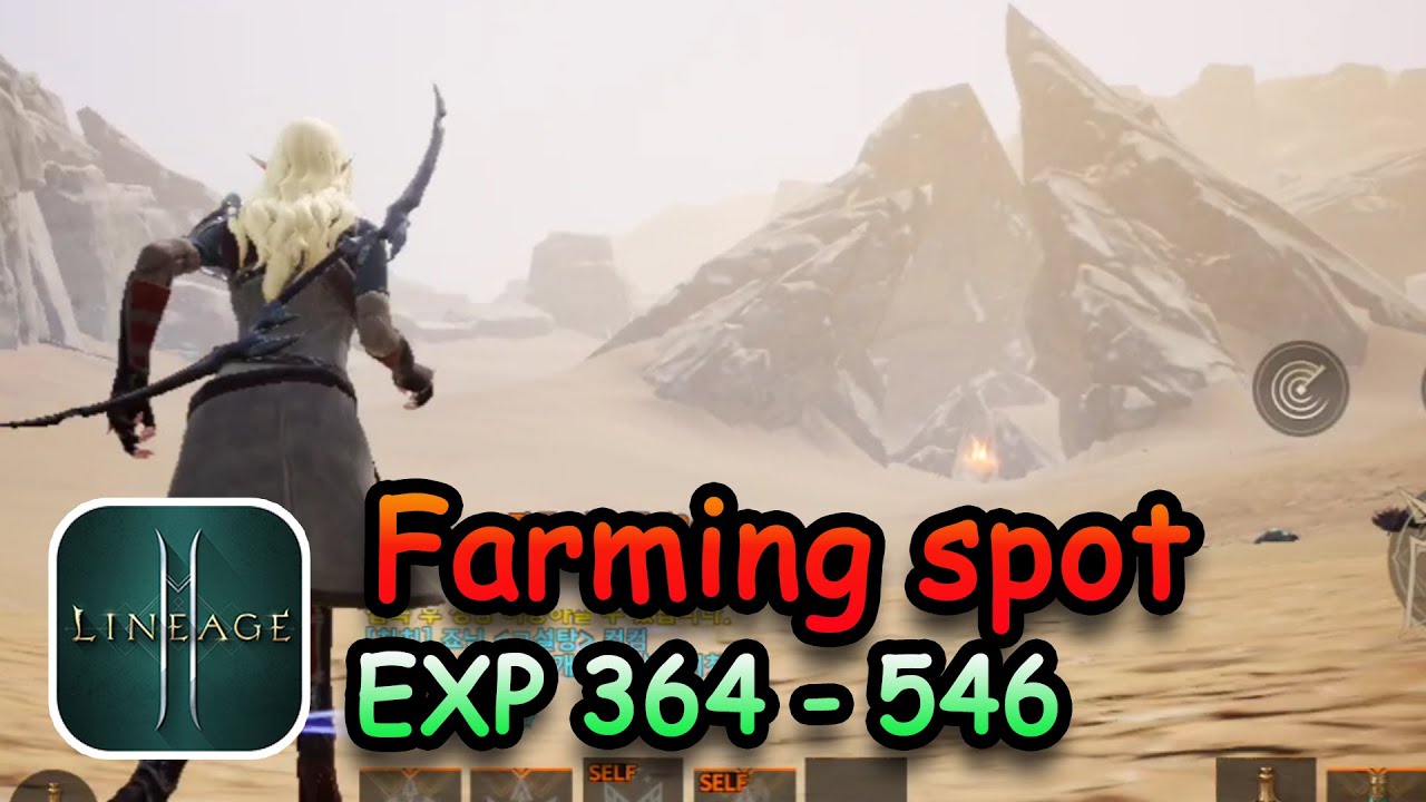 Lineage 2M / Farming spot EXP 364 - 546 / Archer / GAMEPLAY #2