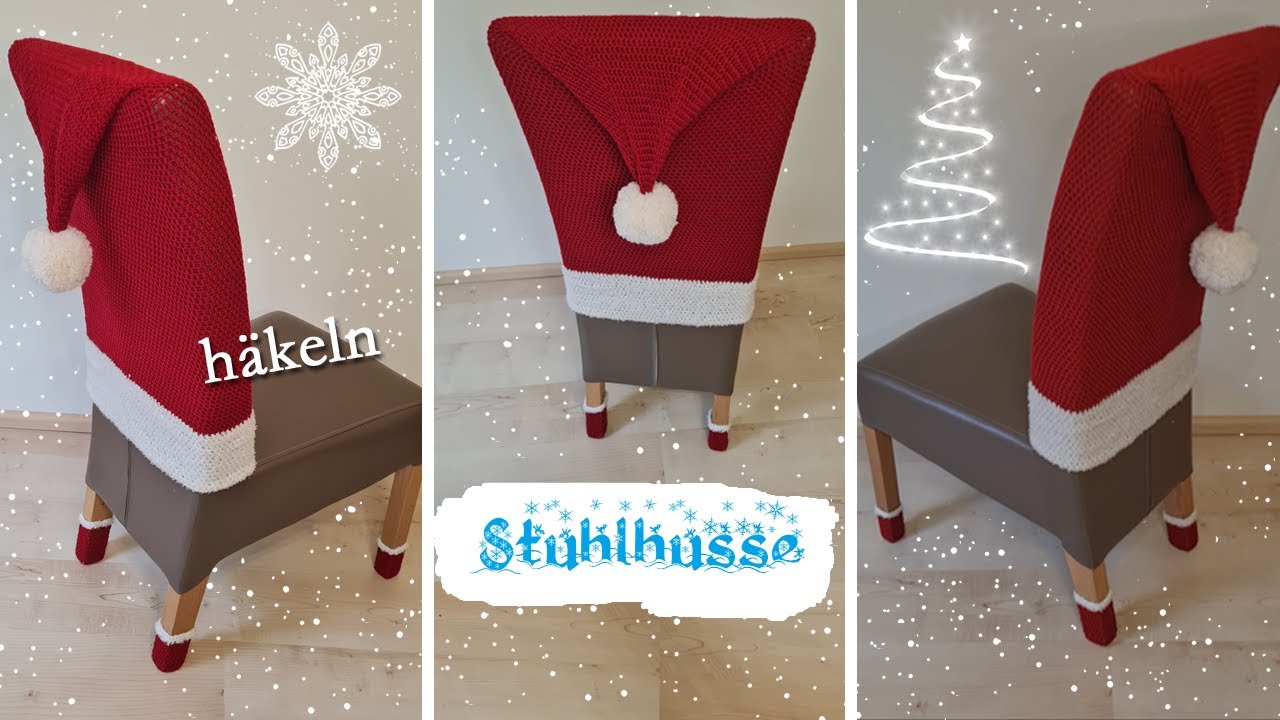 🎅🏼Stuhlhusse Weihnachtsmütze ჩִׂäִ࣪ƙָׂᧉ֗ᥣ࣭֗ꬻׂׅ Stuhlüberwurf 🎅🏼