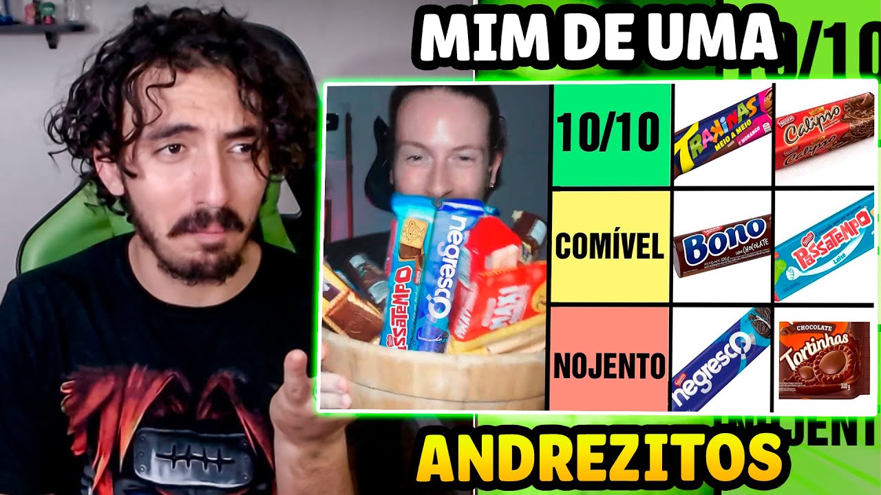 Experimentei TODOS biscoitos BRASILEIROS - Andrezitos | Leozin React