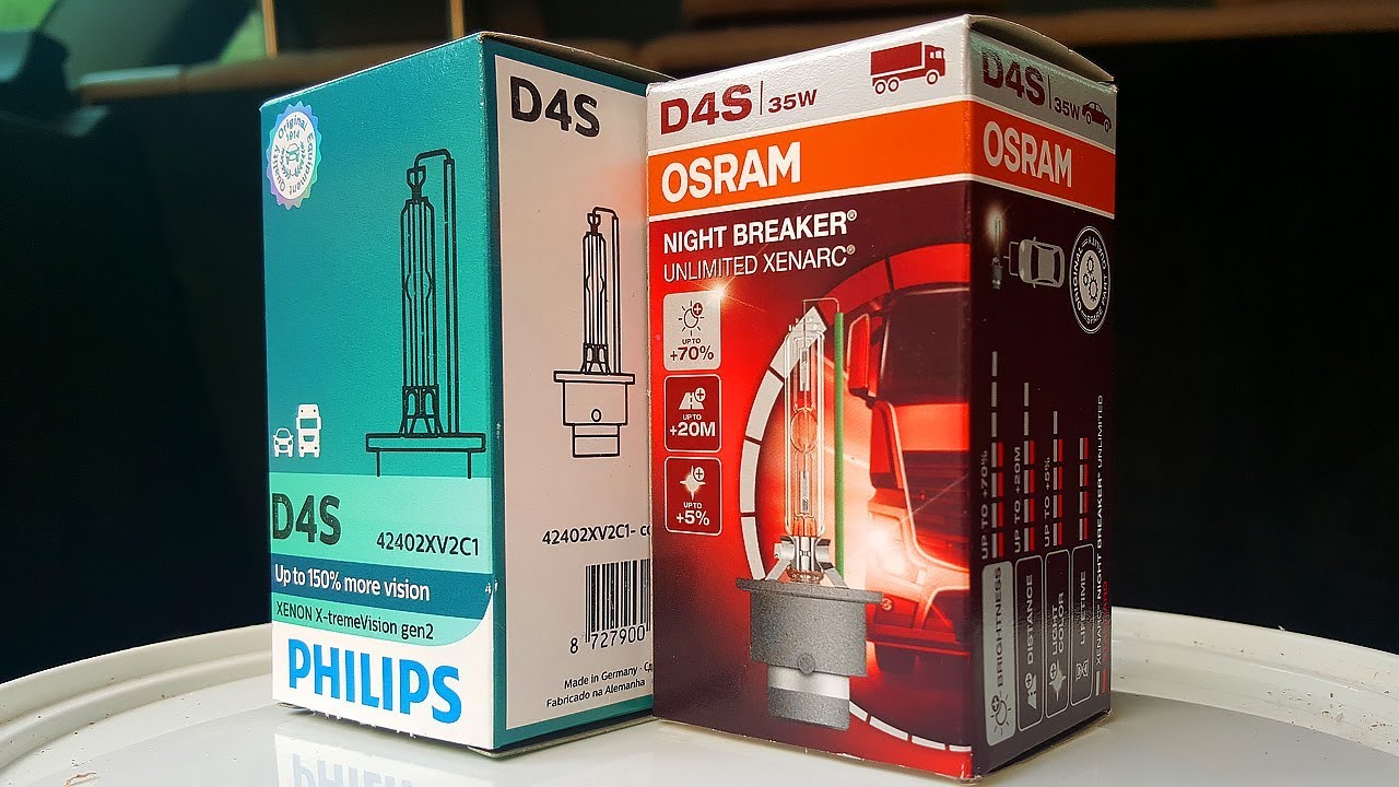 Какие лампы купить. PHILIPS 42402XV2C1+150% vs OSRAM 66440XNB +70% Тест ламп D4S