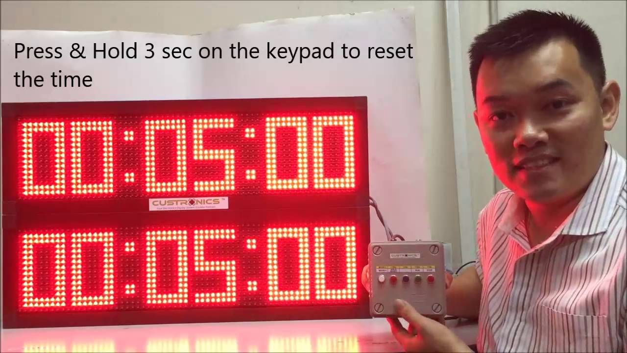 LED CountDown Timer HHMMSS | LED Display design & Manufacturer Malaysia l LED Display Panel Malaysia