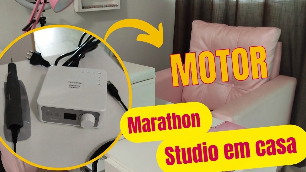 motor Marathon 35 RPM / montando meu Studio em casa #naildesign #nail #nailiniciante