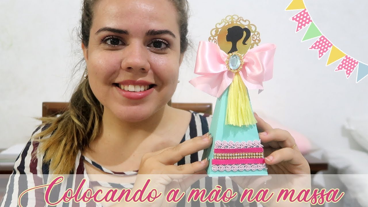 Preparativos festa Barbie - Criando personalizados 1 -  Gabi 7 anos #7