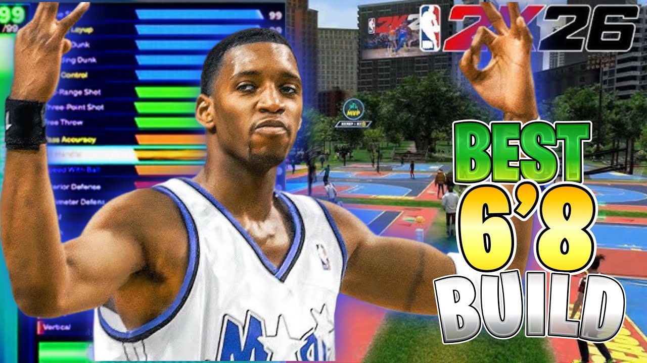 Лучшая сборка 6 футов 8 дюймов в NBA 2K26 с элитной стрельбой, бросками и защитой #nba2k26