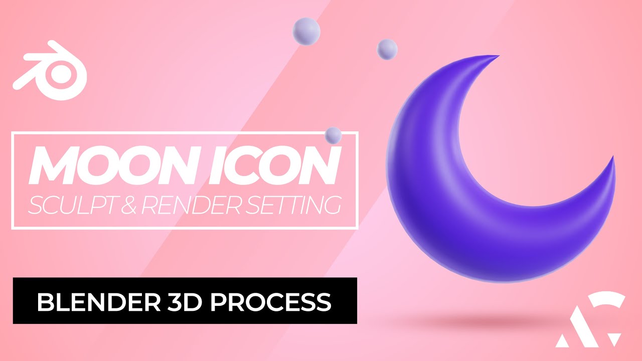 Blender 3D Crescent Moon - Quick and Easy Modeling Tutorial