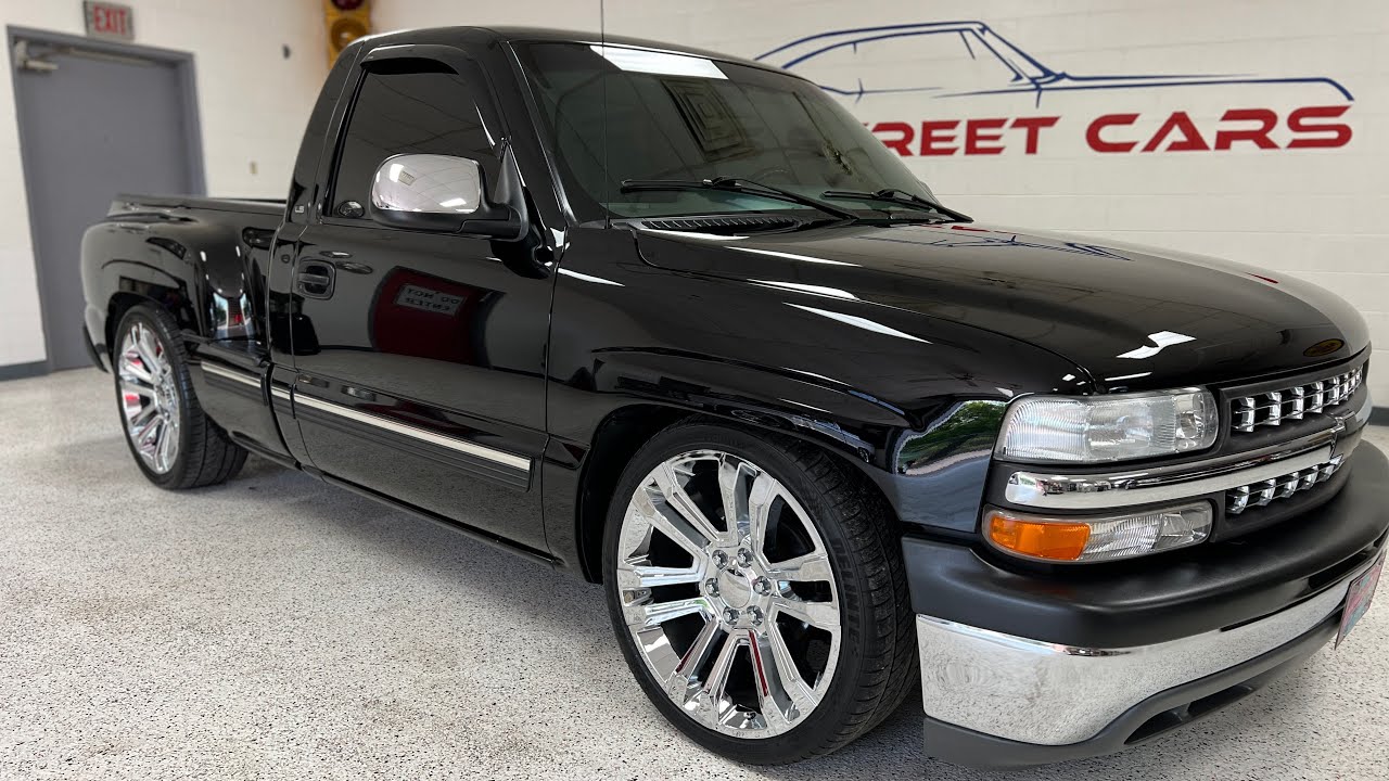 1999 Chevrolet Silverado, single cab, low mile, 5.3, 4/6” drop, 22” wheels, one owner SOLD NBS