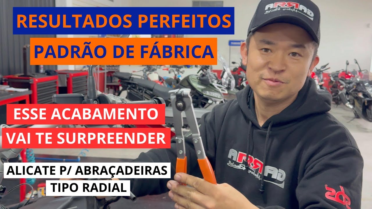 Ferramenta para oficina | Alicate para abraçadeiras tipo radial | Garra Motos