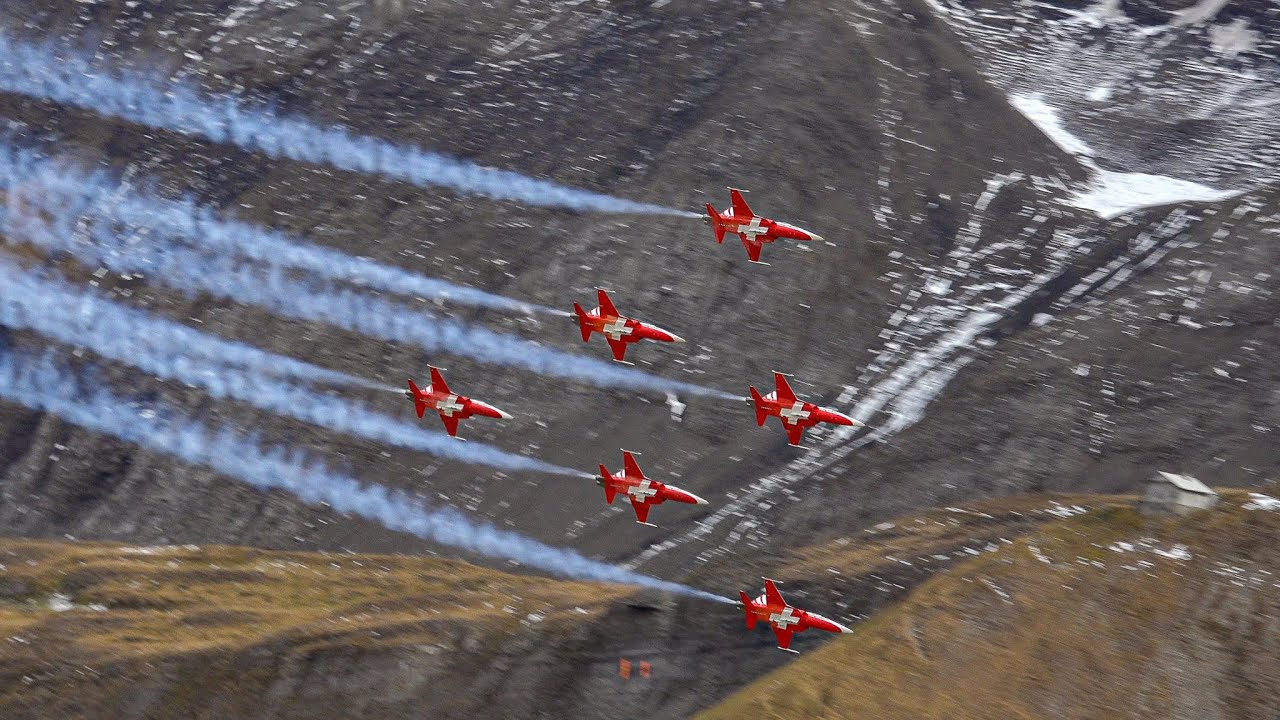 AXALP 2022 Fliegerschiessen Airshow | Highlights F-18 Hornet, Patrouille Suisse, Super Puma [4k]