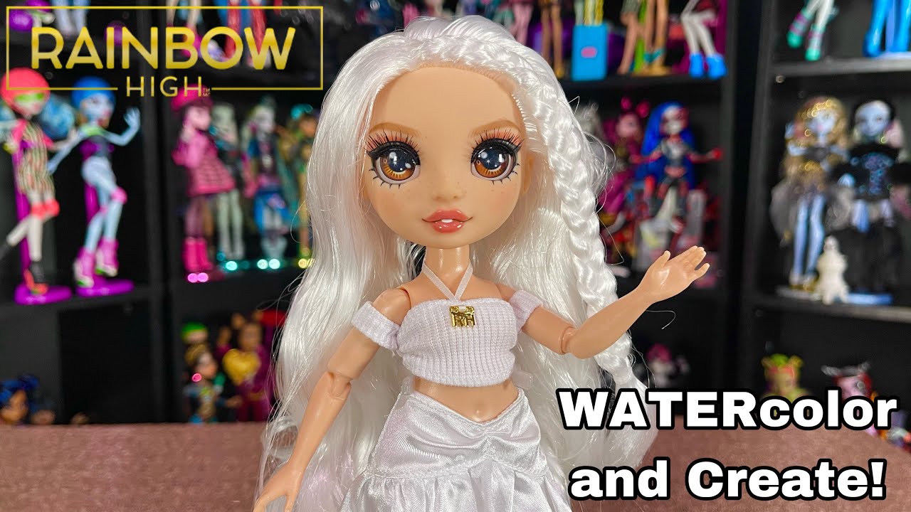 NEW! Rainbow High Watercolor & Create Doll Review!