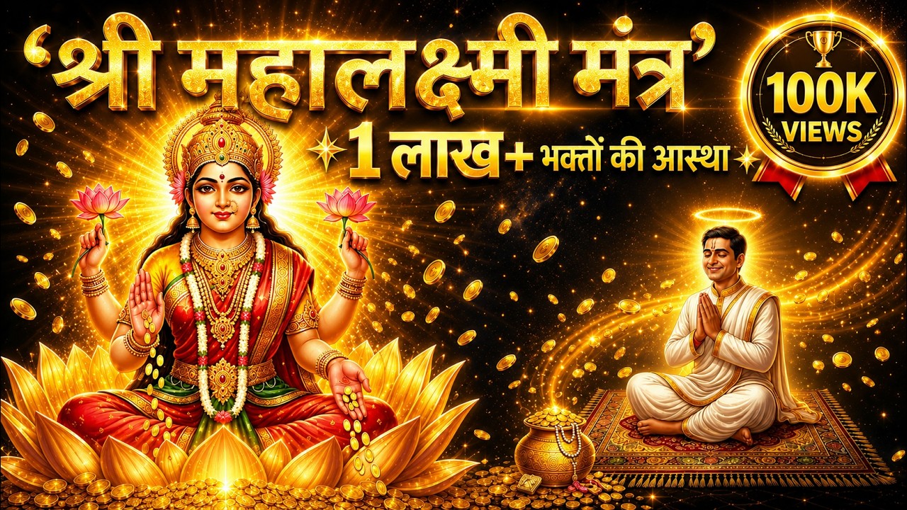 Shri Mahalakshmi Mantra | रोज़ाना सुनें- समृद्धि और सौभाग्य | Powerful Lakshmi Mantra