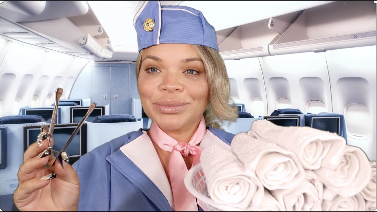 ASMR First Class Flight Attendant (Personal Attention)