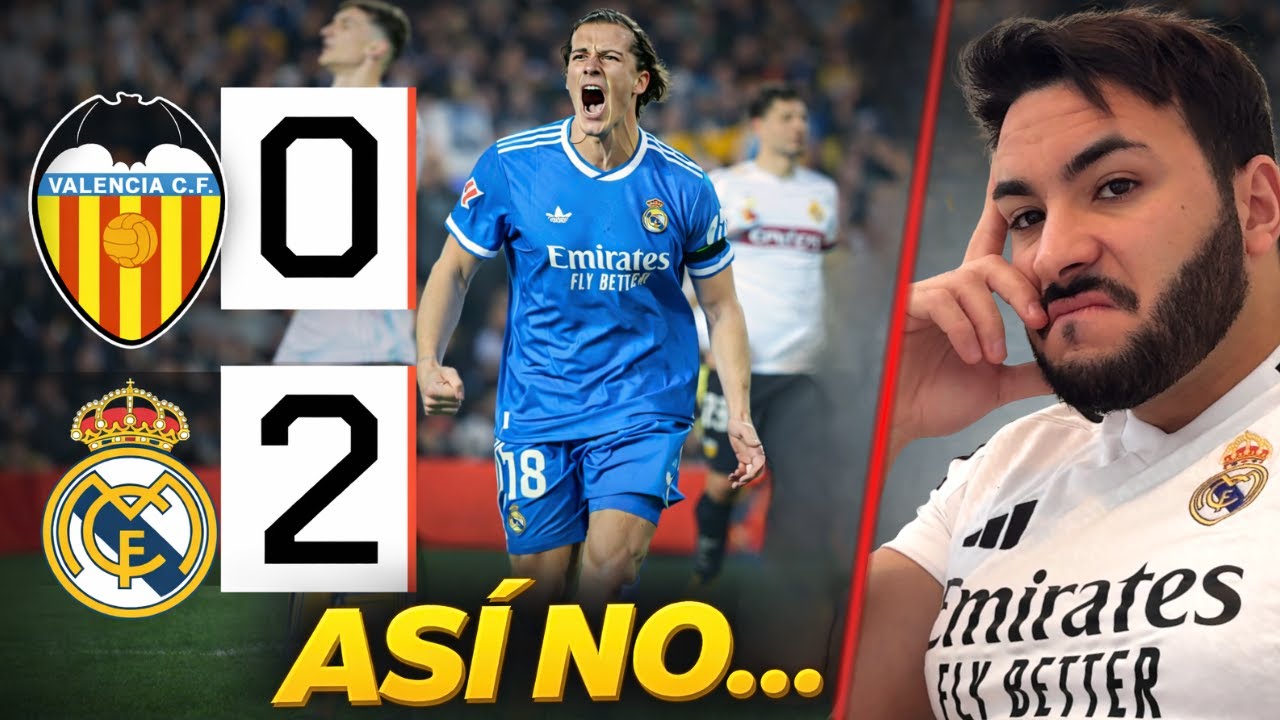 REAL MADRID GANA 0-2 AL VALENCIA CF, Y AÚN ASÍ ME CABREO!!😡