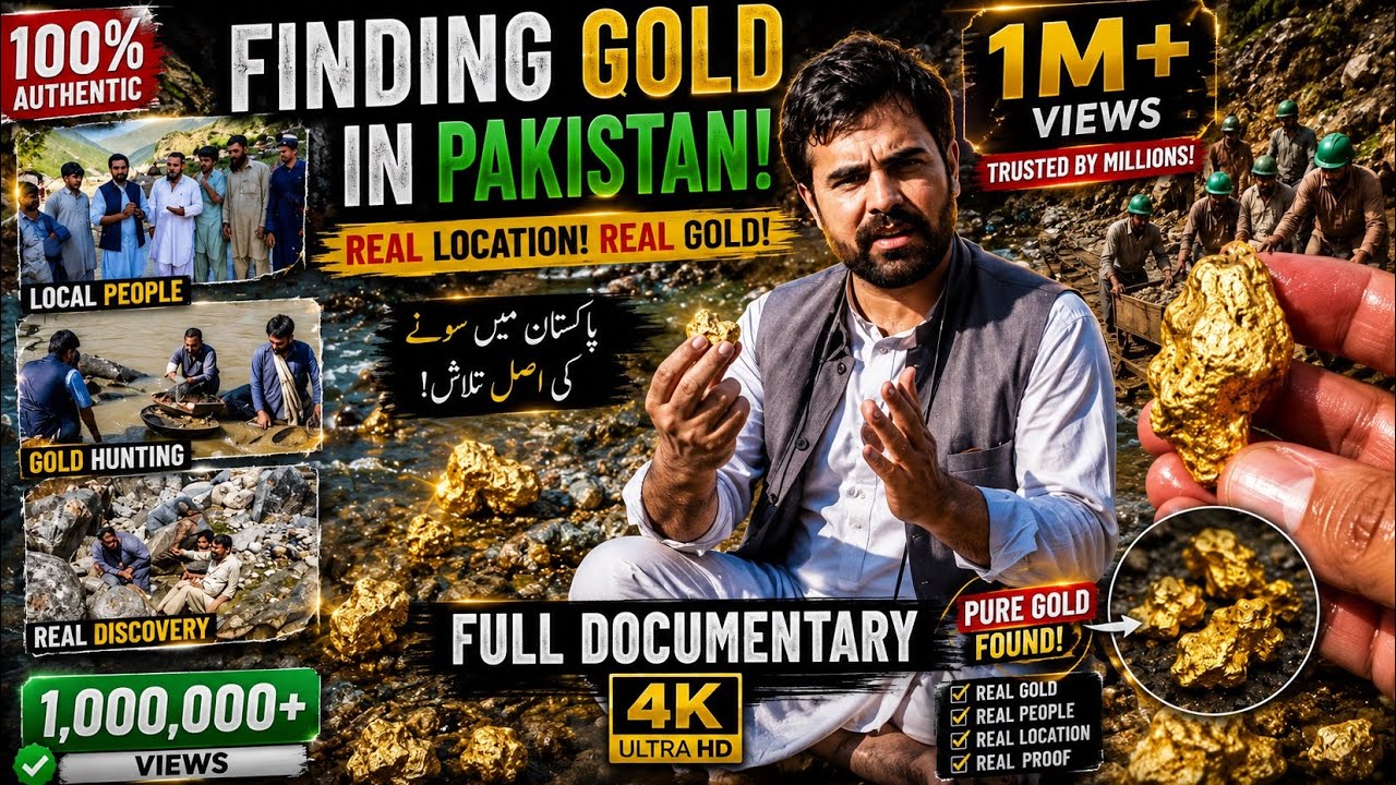 Finding Gold in Pakistan Session 3 Gold Prospecting in Indus River
