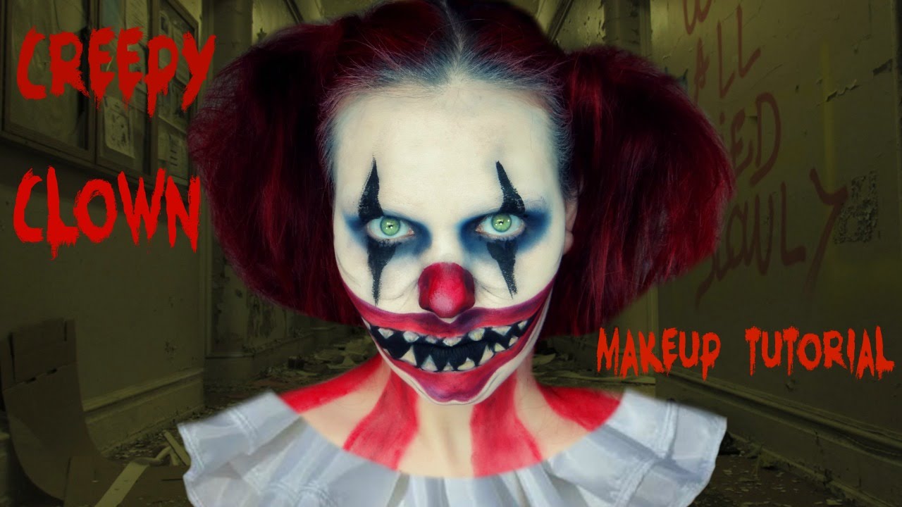 Creepy Clown Halloween Makeup Tutorial