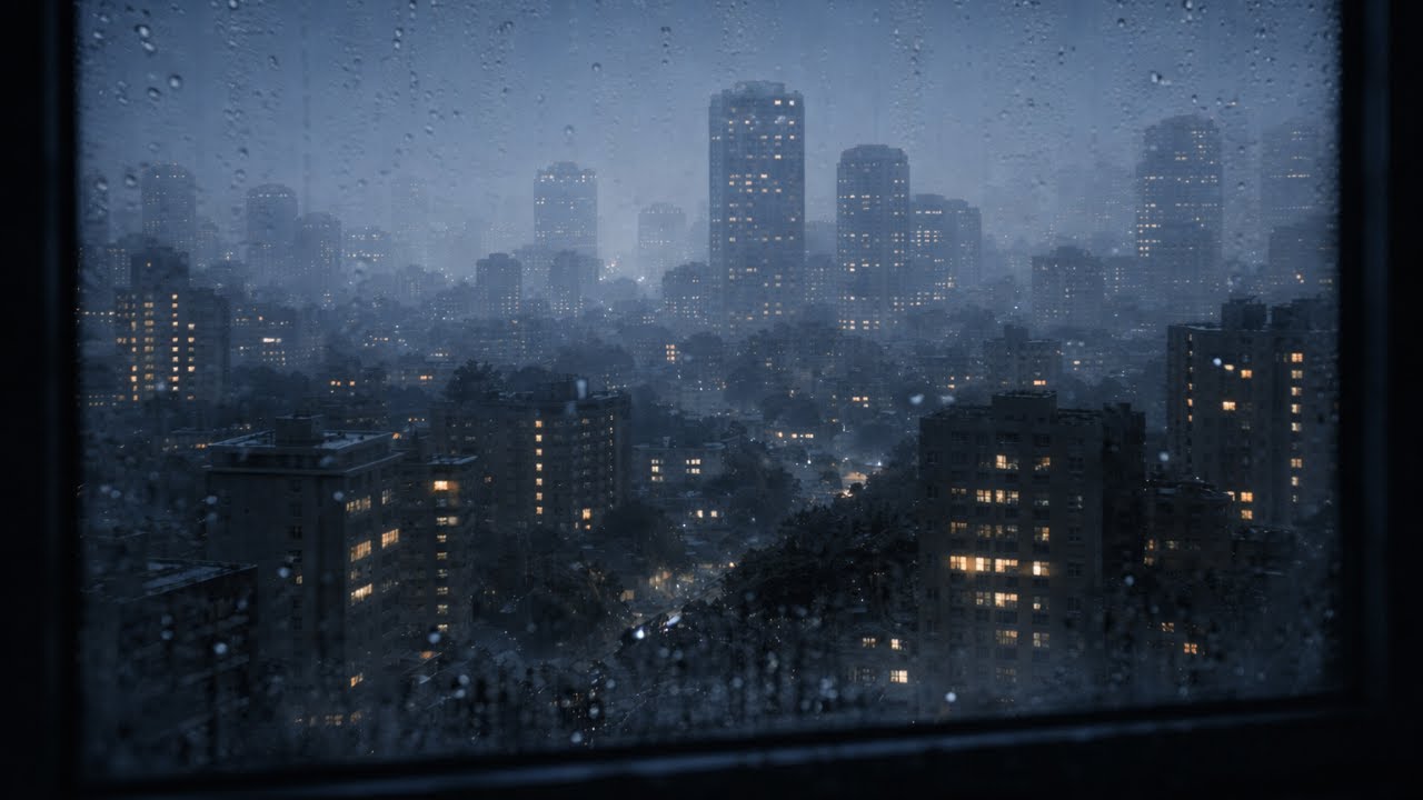 Night City Rain Sounds for Sleep & Relaxation — 10 Hours