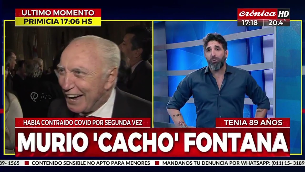 No murió Cacho Fontana