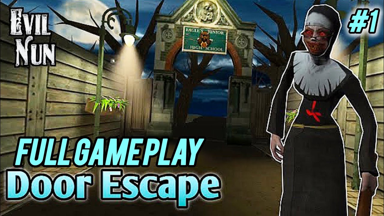 Evil Nun Main Gate Escape | Full Gameplay (Almost Got Caught 😱)