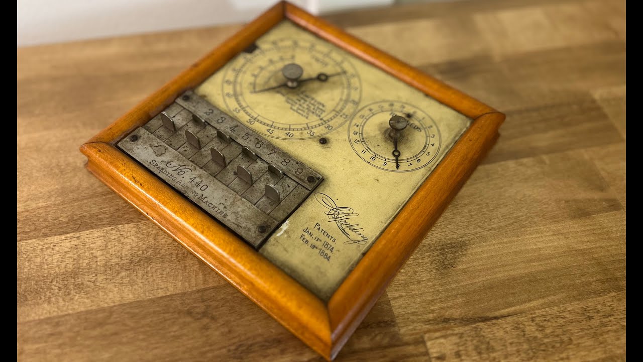 Spalding adding machine