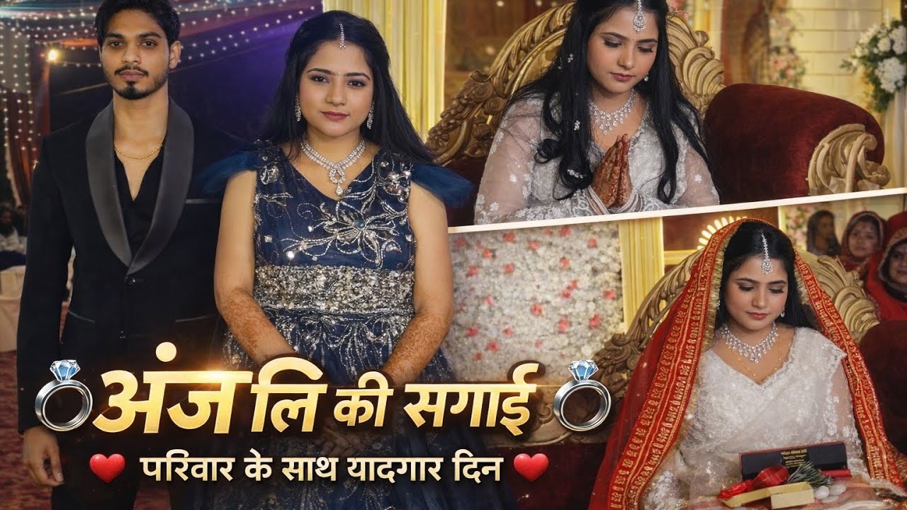 ऋषभ की बहन अंजलि की हुई सगाई 💍 घर में छा गई खुशियों की लहर ❤️