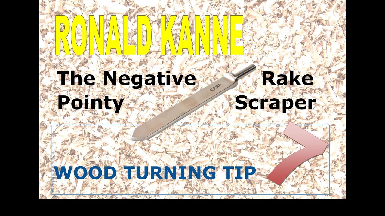 Woodturning TIP number 7. The Pointy Negative Rake Scraper