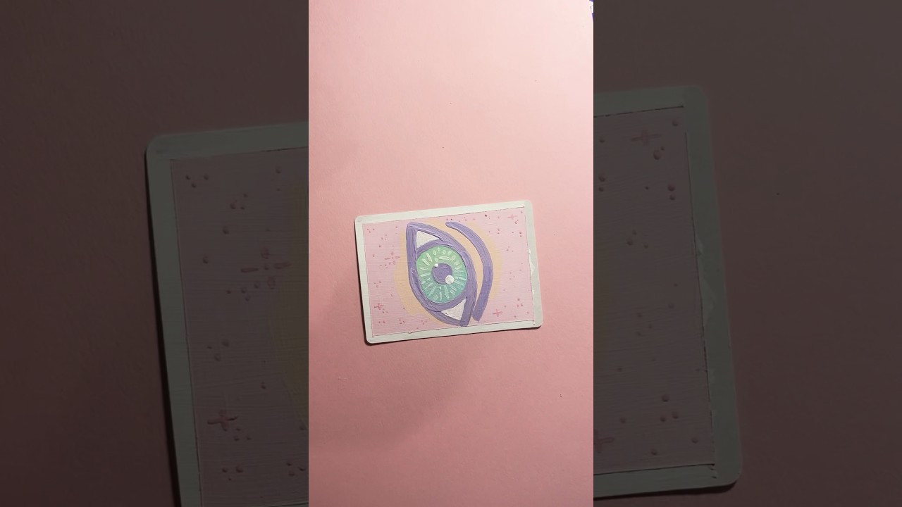 EYE am watching you 👀 #playingcardart #cardgames #diy #playingcards #painting #carddeck #cardgame